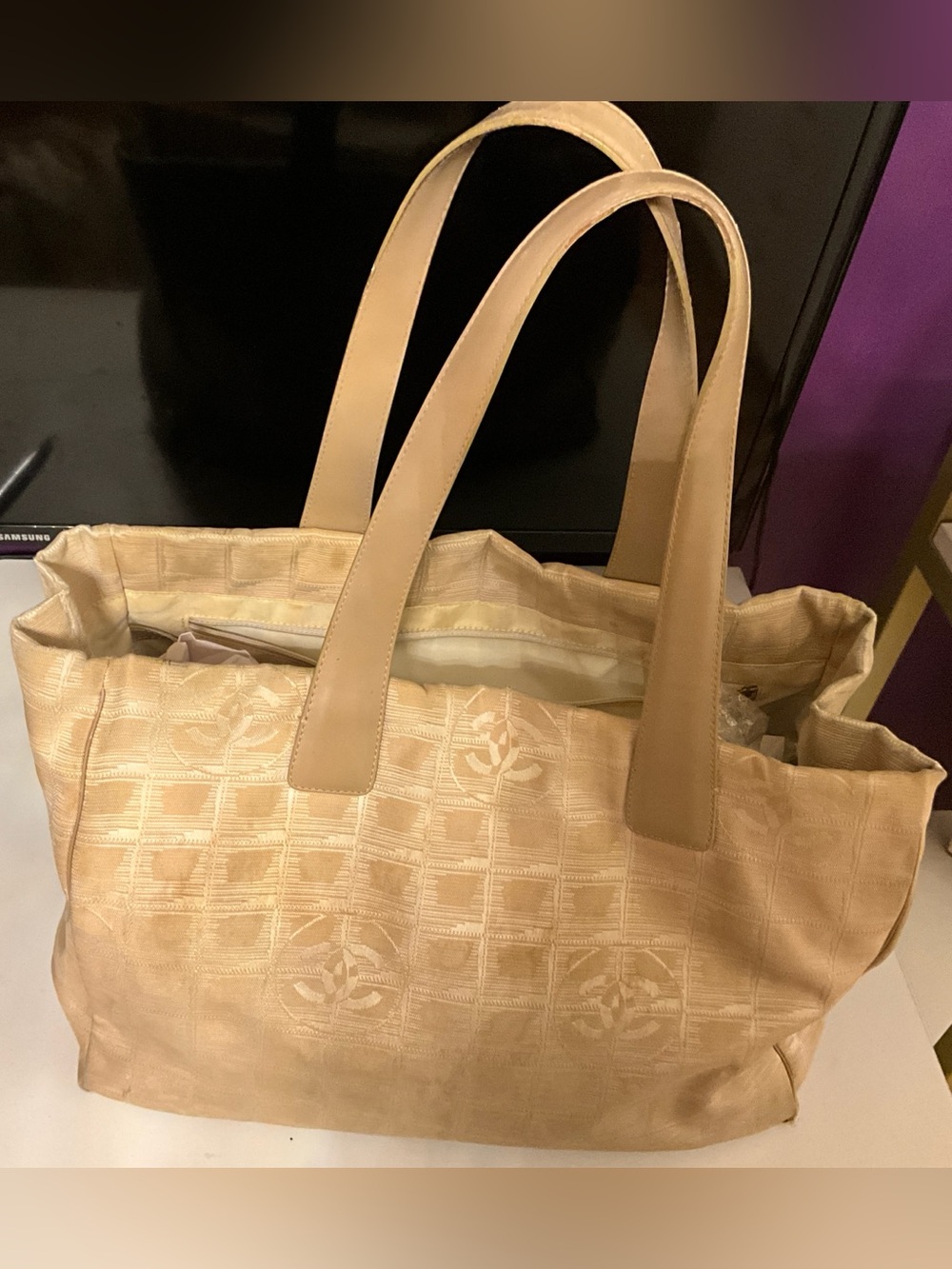 Chanel Travel Line Small Tote Bag